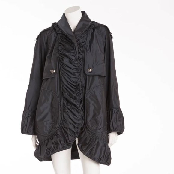 BURBERRY - AS SEEN ON THE 2007 RUNWAY COLLECTION, LONG SLEEVE JACKET WITH RUFFLE - Picture 2 of 16